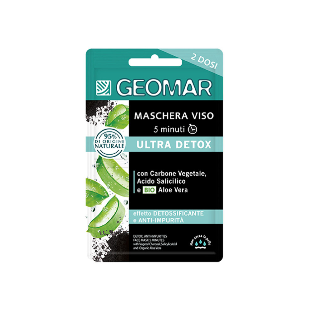 GEOMAR MASCHERA VISO ULTRA DETOX ANTI-IMPURITA’ 2 DOSI