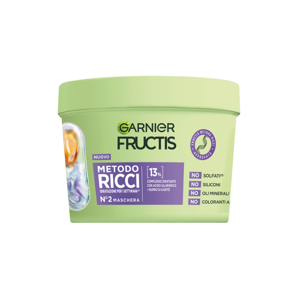 GARNIER FRUCTIS MASCHERA CAPELLI N°2 METODO RICCI 370 ML