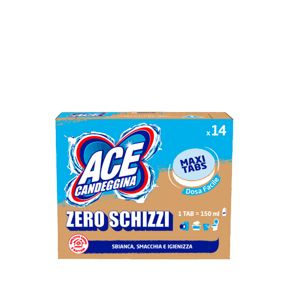 ACE GREEN DETERGENTE MAXI TABS ZERO SCHIZZI 14pz