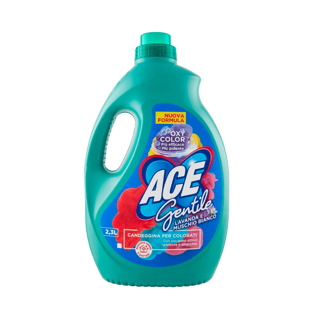 ACE GENTILE CANDEGGINA PER COLORATI LIQUIDO IGIENIZZANTE PROFUMATO LAVANDA E MUSCHIO BIANCO 2,3l