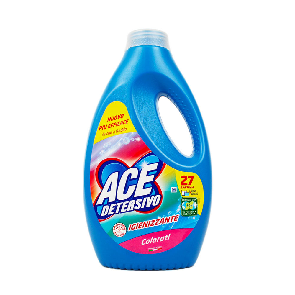 ACE IGIENIZZANTE DETERSIVO BUCATO LIQUIDO COLORATI 27 lavaggi