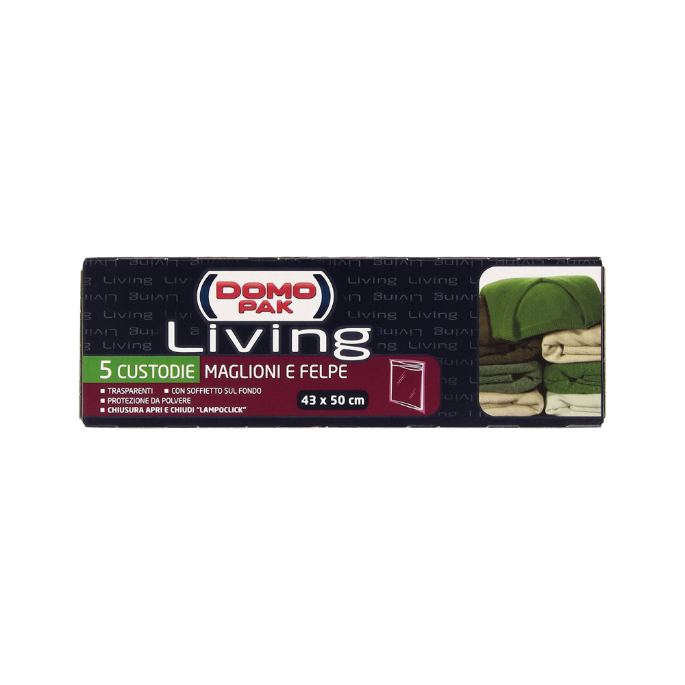 DOMOPAK LIVING CUSTODIE MAGLIONE E FELPE 5pz