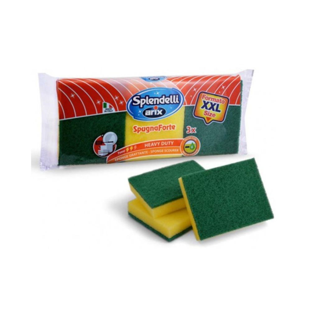 ARIX SPLENDELLI ACCESSORI PULIZIA SPUGNA FORTE XXL 3pz