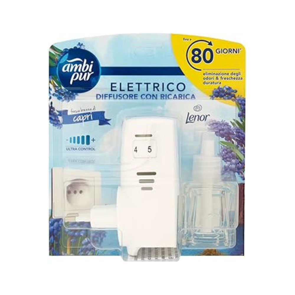 AMBIPUR ELETTRICO PROFUMATORE AMBIENTE DIFFUSORE + RICARICA CAPRI