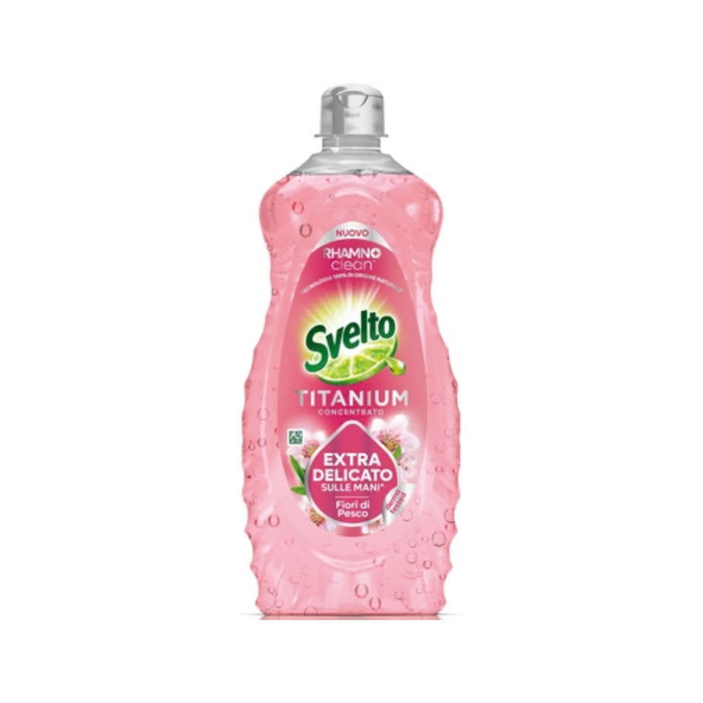 SVELTO - TITANIUM DETERGENTE PIATTI CONCENTRATO FIORI DI PESCO - 650ML
