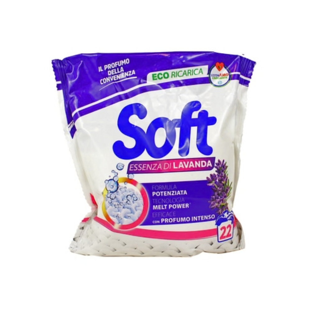 SOFT - DETERSIVO IN POLVERE LAVANDA 22 MISURINI - 1,1KG