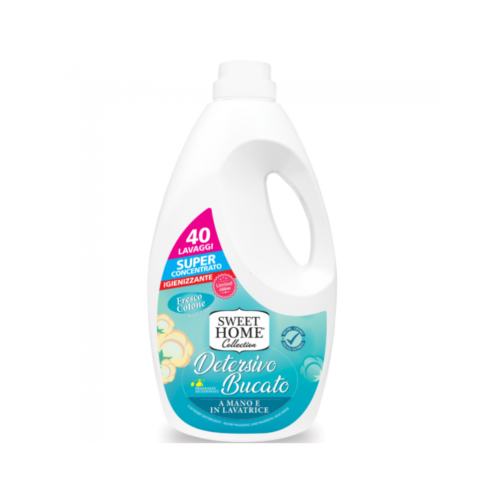SWEET HOME - DETERSIVO LIQUIDO LAVATRICE FRESCO COTONE - 40 LAVAGGI