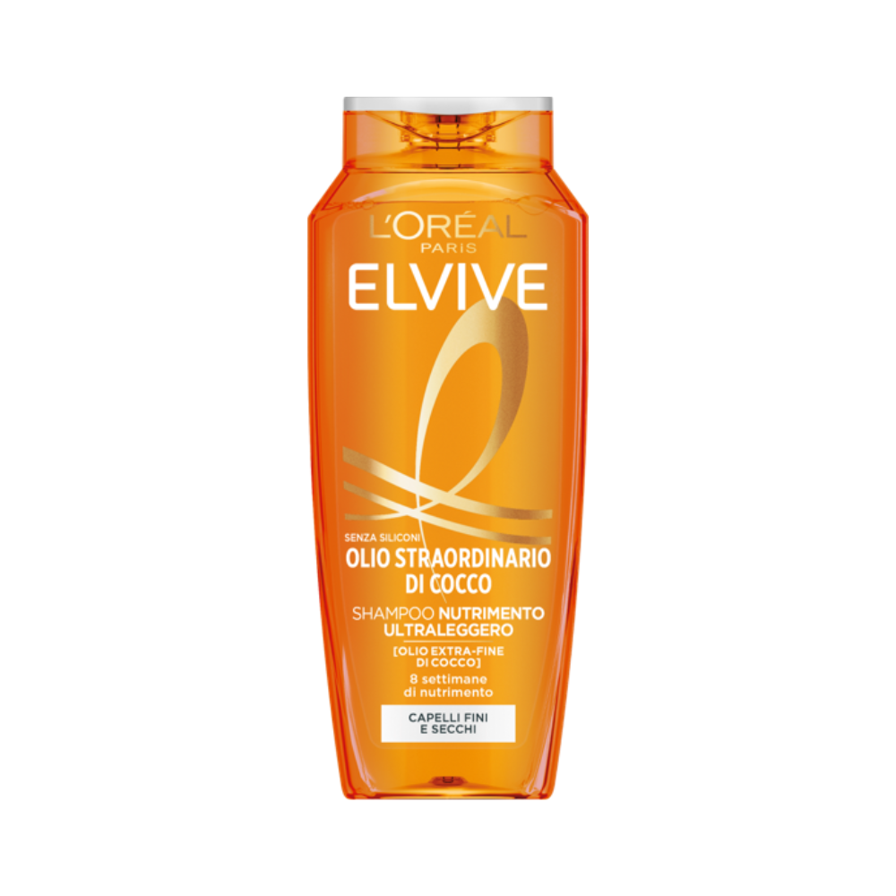 L'OREAL PARIS - ELVIVE SHAMPOO OLIO STRAORDINARIO DI COCCO ULTRALEGGERO - 300ML