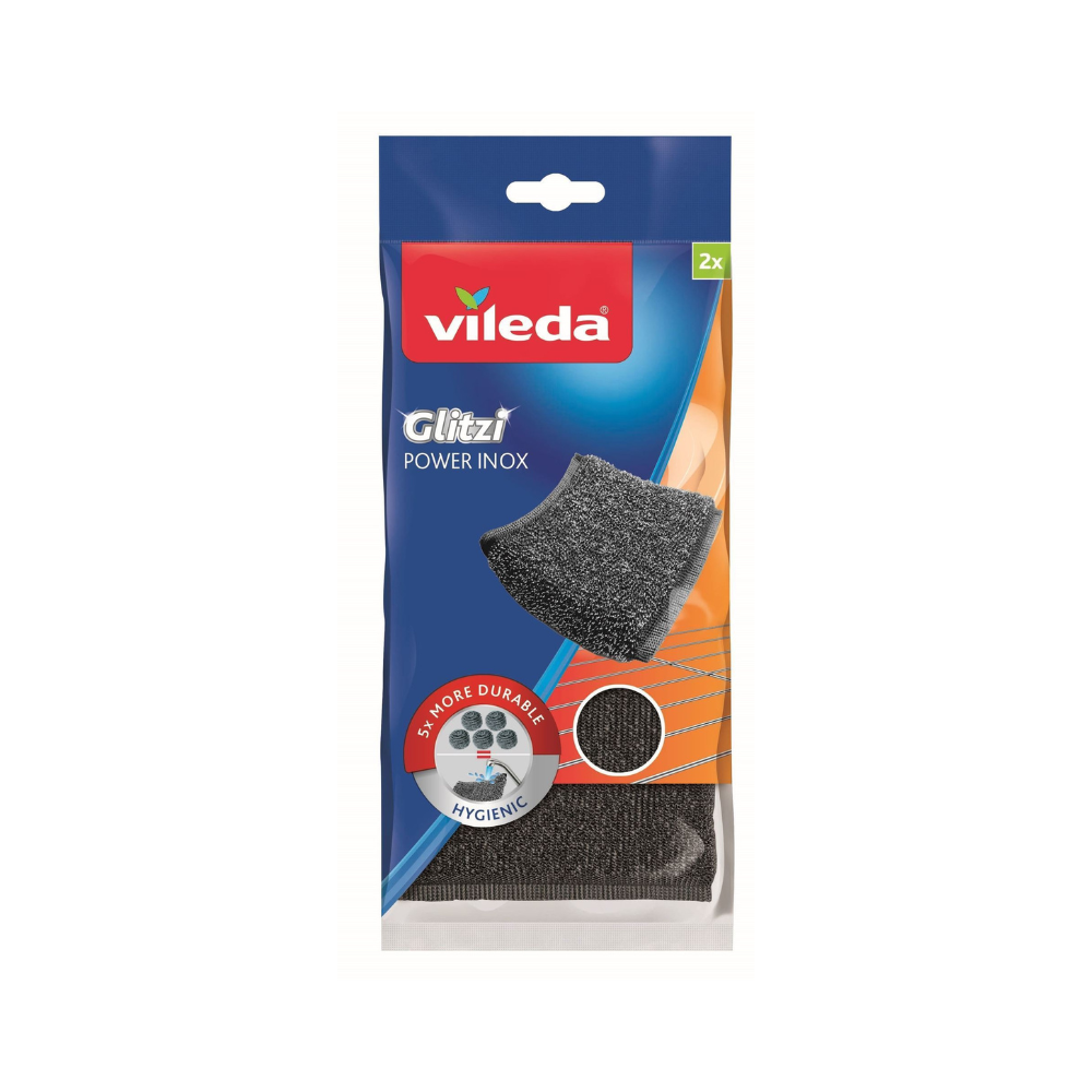 VILEDA - SPUGNA GLITZI POWER INOX - 2PZ