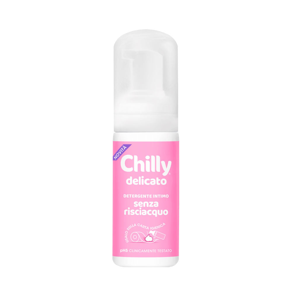 CHILLY DELICATO DETERGENTE INTIMO MOUSSE SENZA RISCIAQUO 100ml
