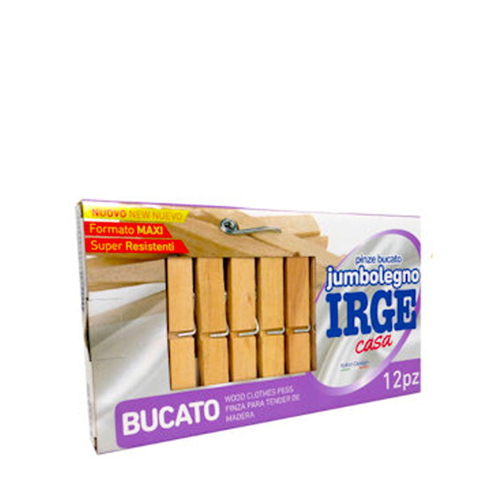 IRGE - PINZE BUCATO JUMBOLEGNO - 12PZ