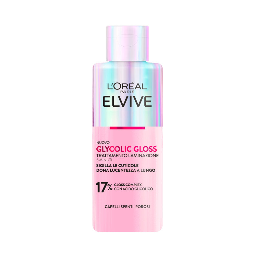 L’ORÉAL PARIS ELVIVE GLYCOLIC GLOSS TRATTAMENTO LAMINAZIONE 5 MINUTI CAPELLI SPENTI POROSI 200 ML