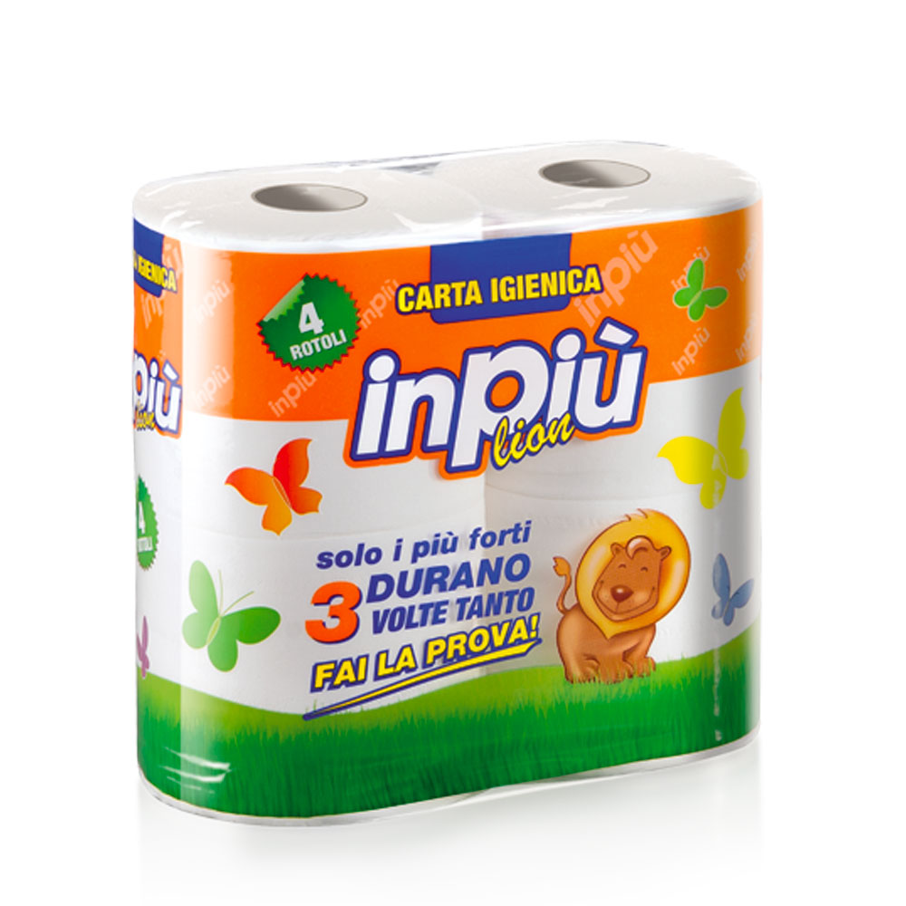 IN PIÙ LION - ROTOLO CARTA IGIENICA - 4PZ