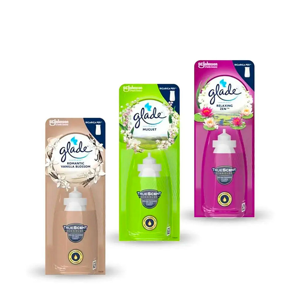 GLADE - SENSE AND SPRAY RICARICA MIX 1 (RELAXING ZEN, MUGUET, VANILLA)