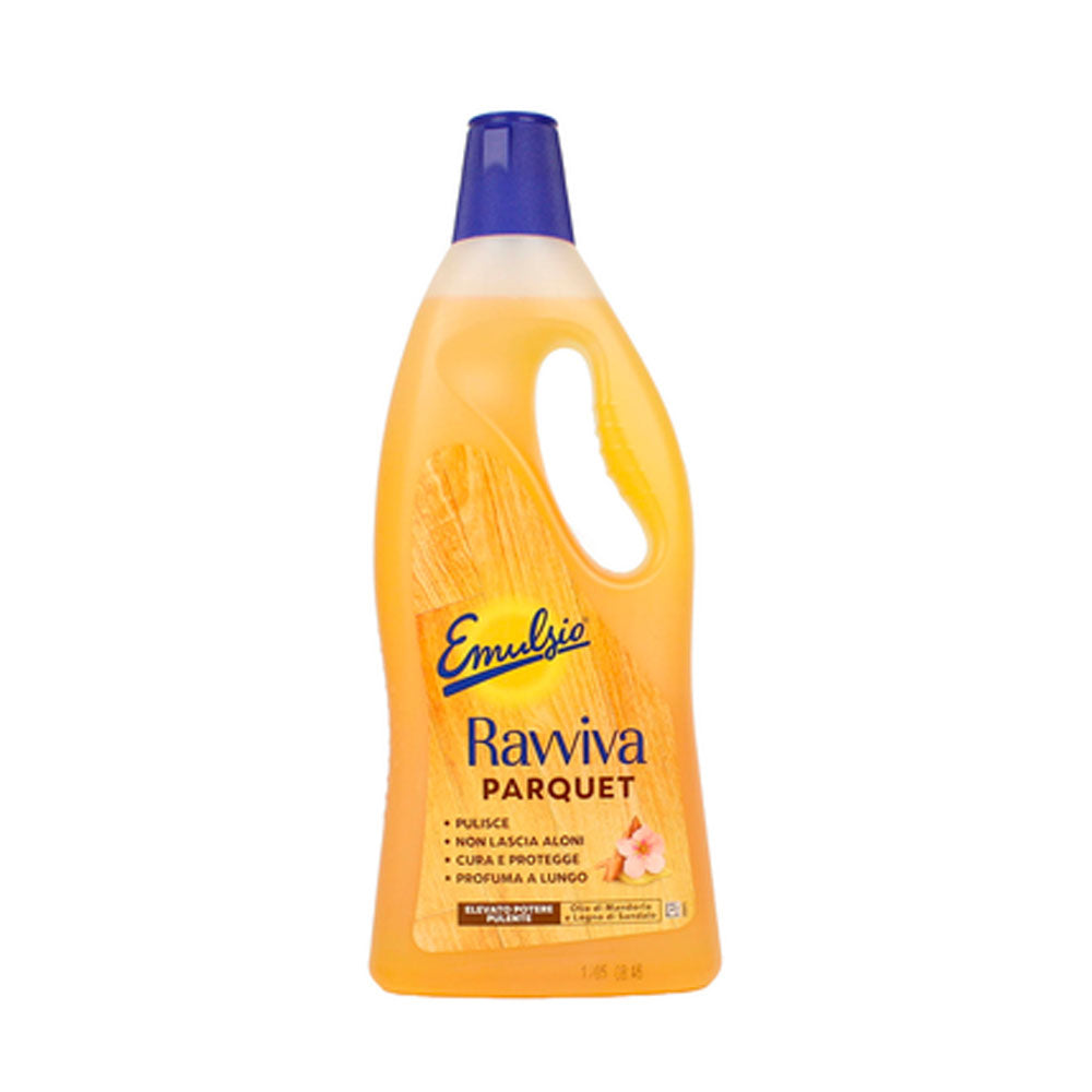 EMULSIO - RAVVIVA PARQUET DETERGENTE PAVIMENTI LIQUIDO OLIO DI MANDORLA E LEGNO DI SANDALO 750ml