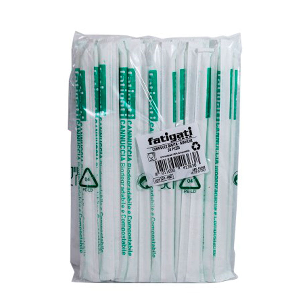 FATIGATI - CANNUCCE IN PLASTICA IMBUSTATE SINGOLARMENTE - 50PZ