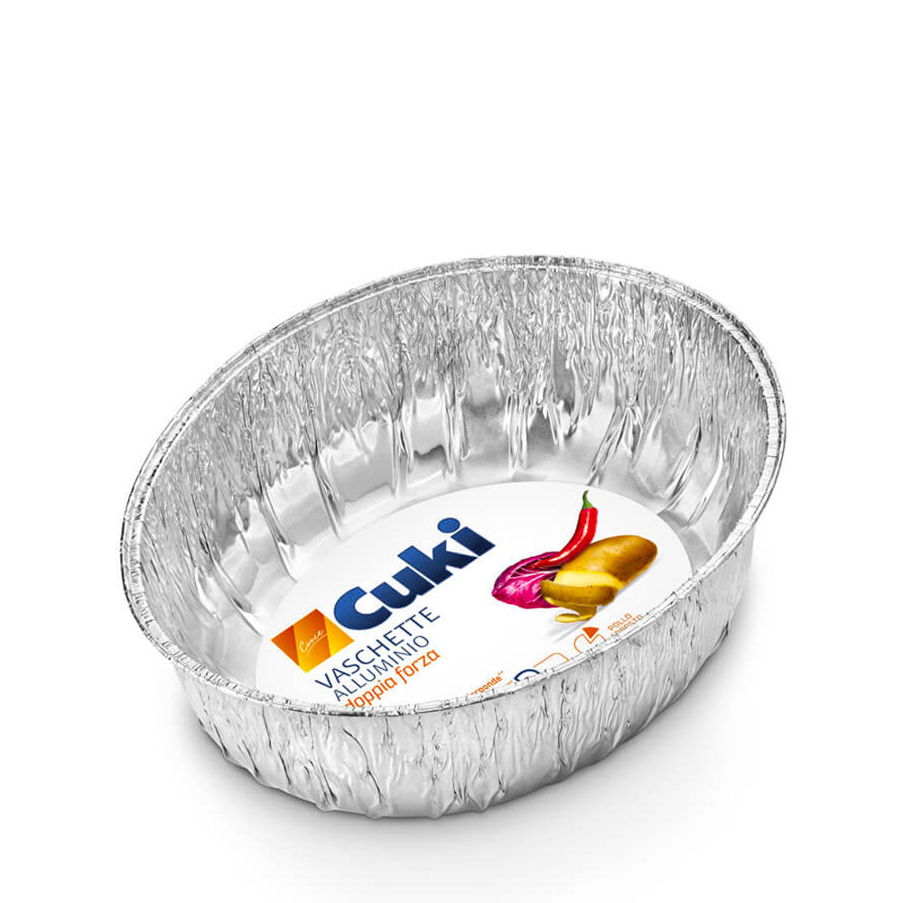 CUKI CUOCE VASCHETTE ALIMENTARI IN ALLUMINIO POLLO E ARROSTO 2pz
