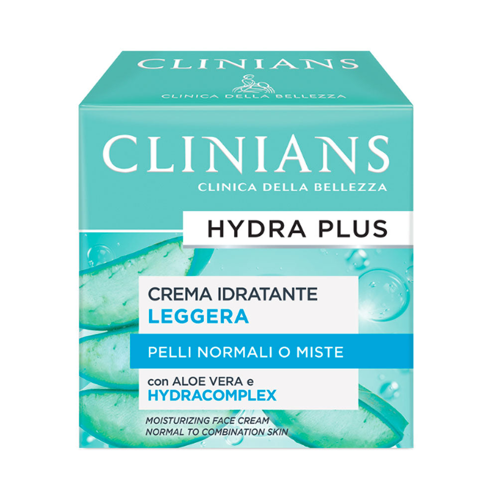 CLINIANS HYDRA PLUS CREMA VISO IDRATANTE LEGGERA SUCCO DI ALOE VERA 50ML