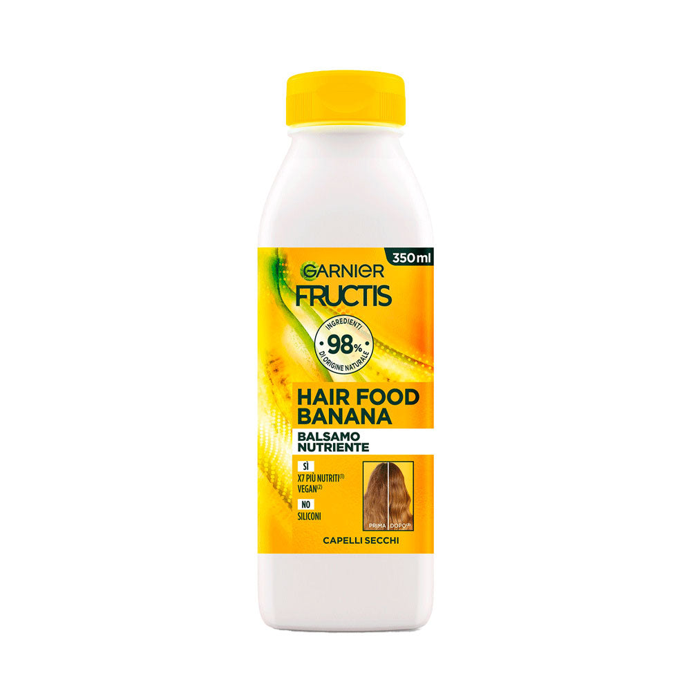 GARNIER - FRUCTIS HAIR FOOD BANANA BALSAMO NUTRIENTE – 350ML