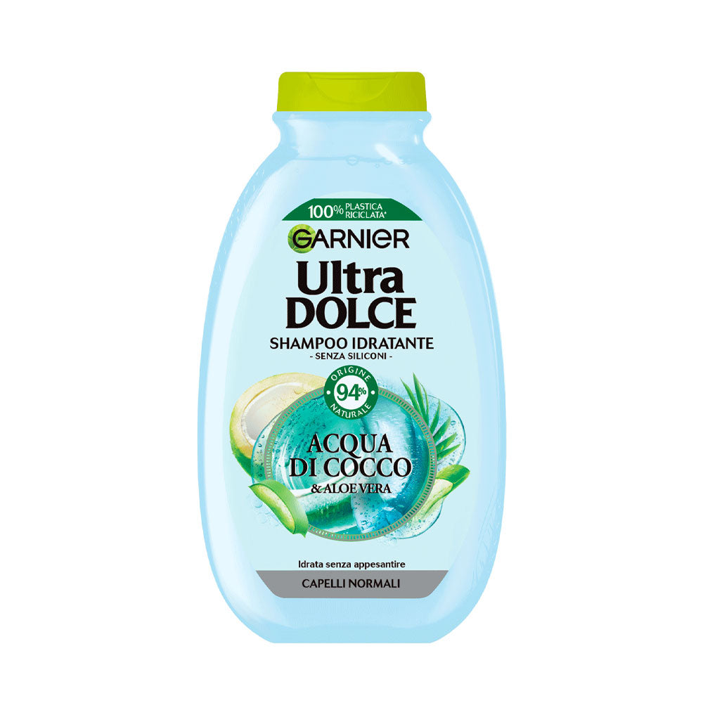 GARNIER - ULTRA DOLCE SHAMPOO ACQUA DI COCCO E ALOE VERA – IDRATANTE