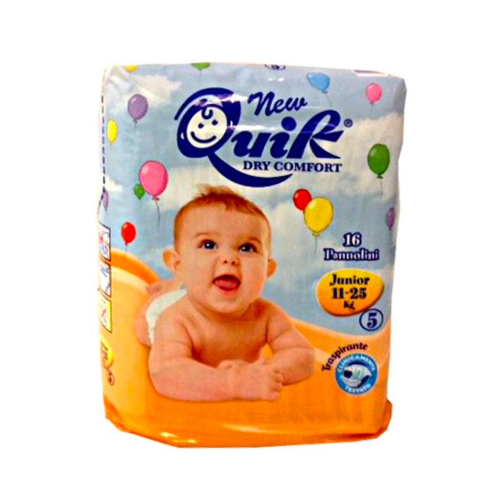 QUIK - DRY COMFORT PANNOLINI PER BAMBINI - JUNIOR TG5 - 16PZ