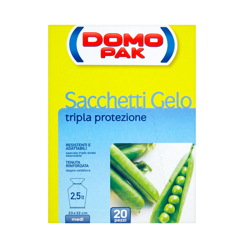 DOMOPACK - SACCHETTI GELO TRIPLA PROTEZIONE 2,5l 20pz