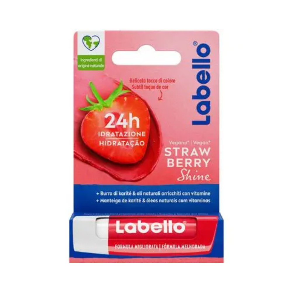 LABELLO BURROCACAO STRAWBERRY SHINE 24H IDRATAZIONE 5,5 ML