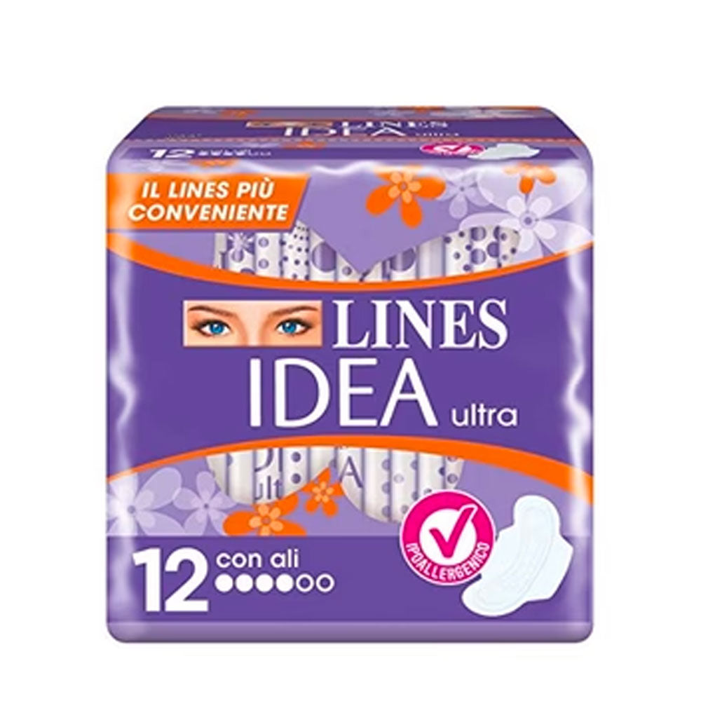 LINES - IDEA ULTRA ASSORBENTI DONNA CON ALI - 12PZ