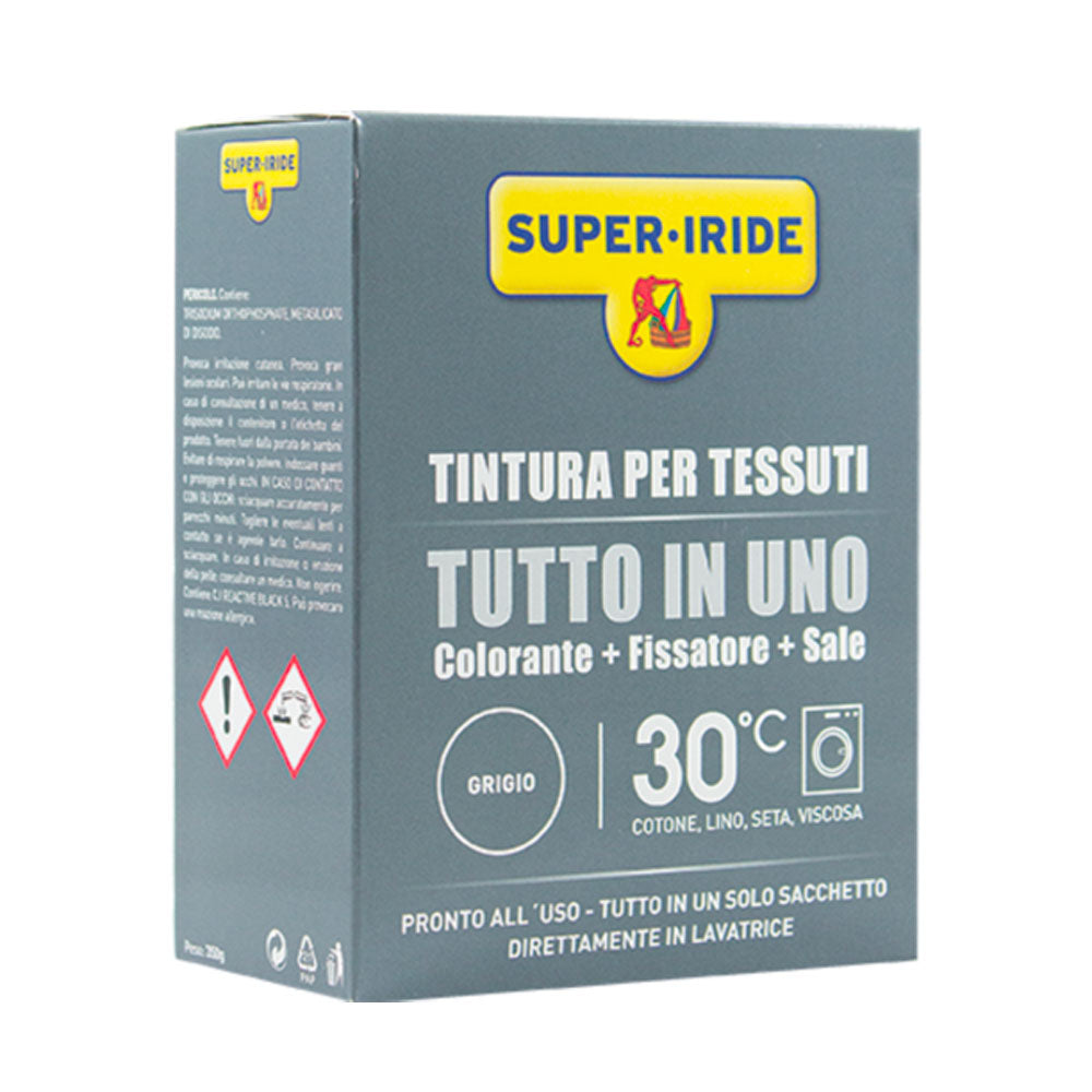 SUPER IRIDE - TINTURA PER TESSUTI IN POLVERE ALL-IN-ONE - GRIGIO