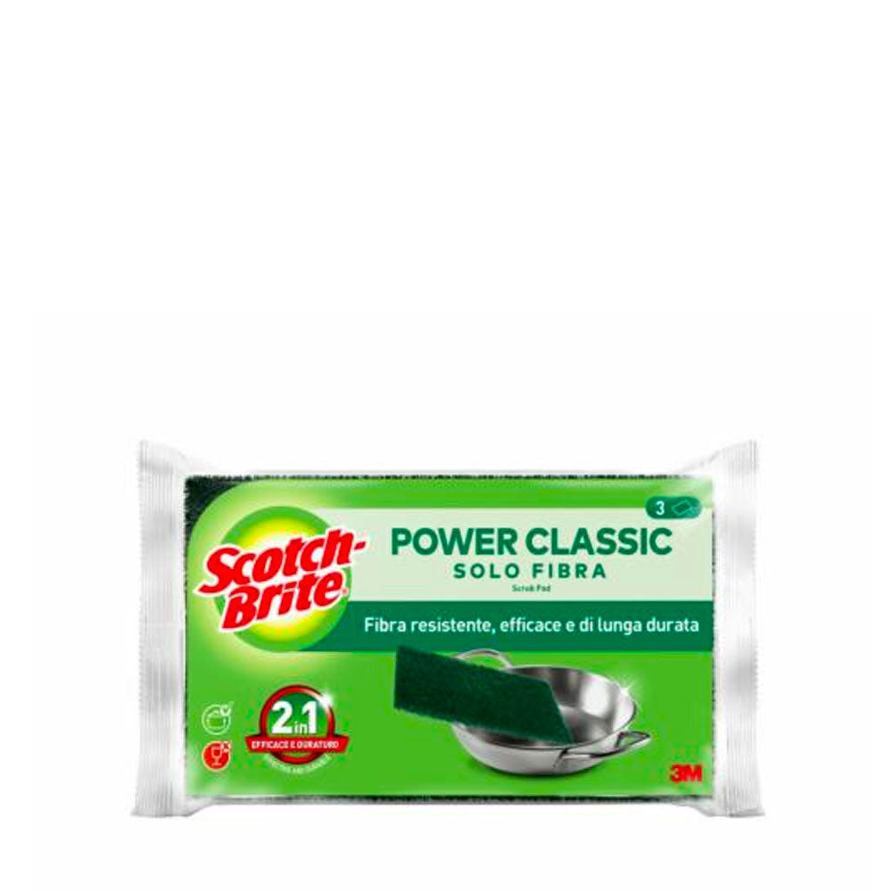 SCOTCH-BRITE POWER CLASSIC  SOLOFIBRA - 3PZ