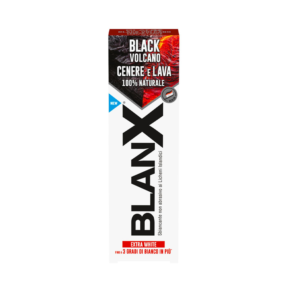 BLANX - BLACK VOLCANO DENTIFRICIO ADULTI 100% NATURALE CENERE E LAVA 75ml