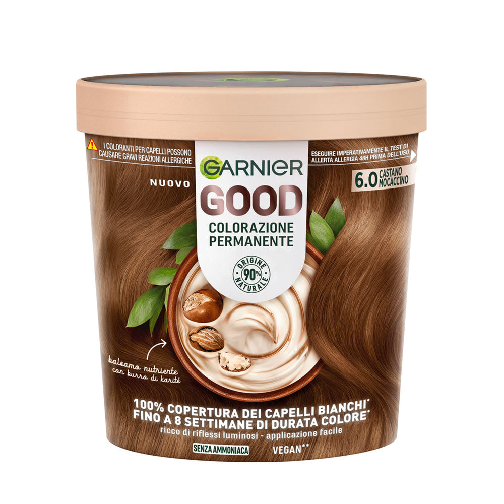 GARNIER - GOOD COLORAZIONE PERMANENTE TINTA CAPELLI - 6.0 CASTANO MOCACCINO