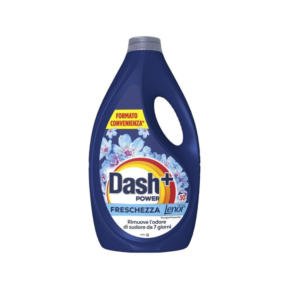 DASH - POWER LENOR DETERSIVO LAVATRICE LIQUIDO PROFUMO PRIMAVERILE 50 LAVAGGI