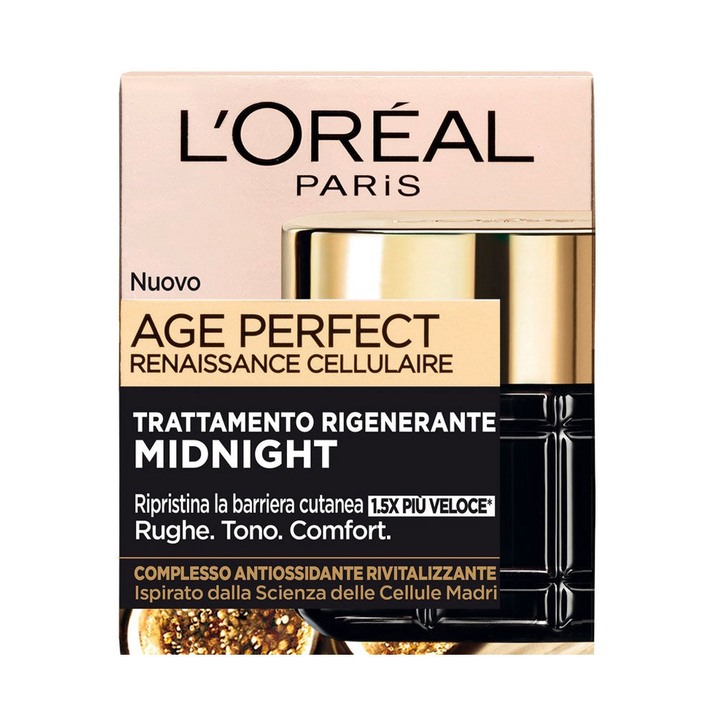 L'OREAL PARIS - AGE PERFECT RENAISSANCE CELLULAIRE TRATTAMENTO RIGENERANTE CREMA NOTTE - 50ML