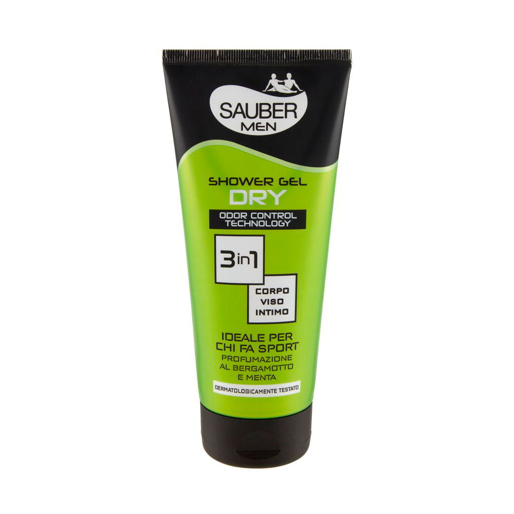 SAUBER - MEN SHOWER GEL DRY 3 IN 1 - 200ML