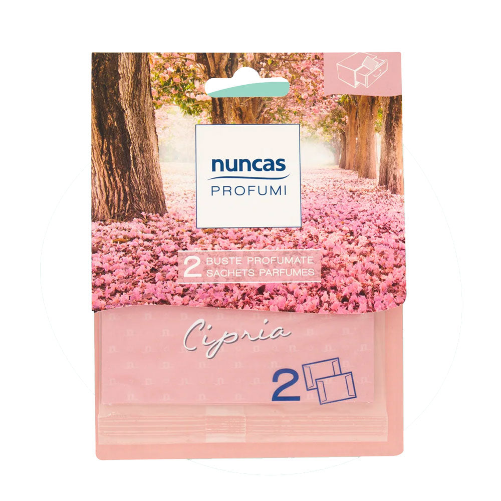 NUNCAS - BUSTE PROFUMATE PER CASSETTI CIPRIA - 2 PEZZI