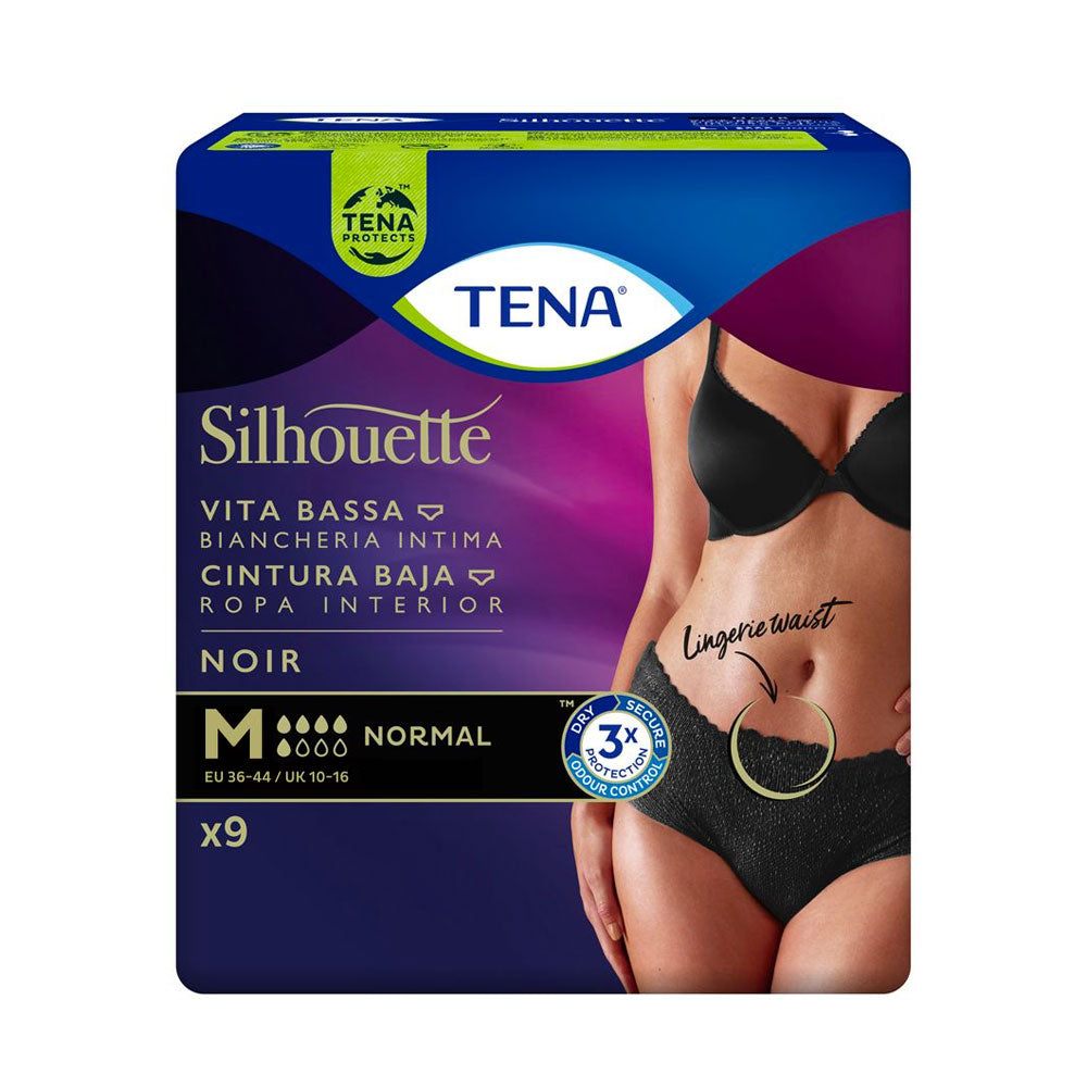 TENA - SILHOUETTE NORMAL - MUTANDINE ASSORBENTI FEMMINILI M - 9 PZ