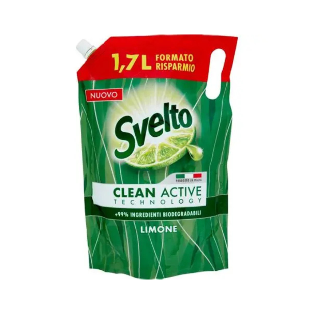 SVELTO - DETERSIVO PIATTI LIMONE ECO RICARICA BUSTA 1,7L