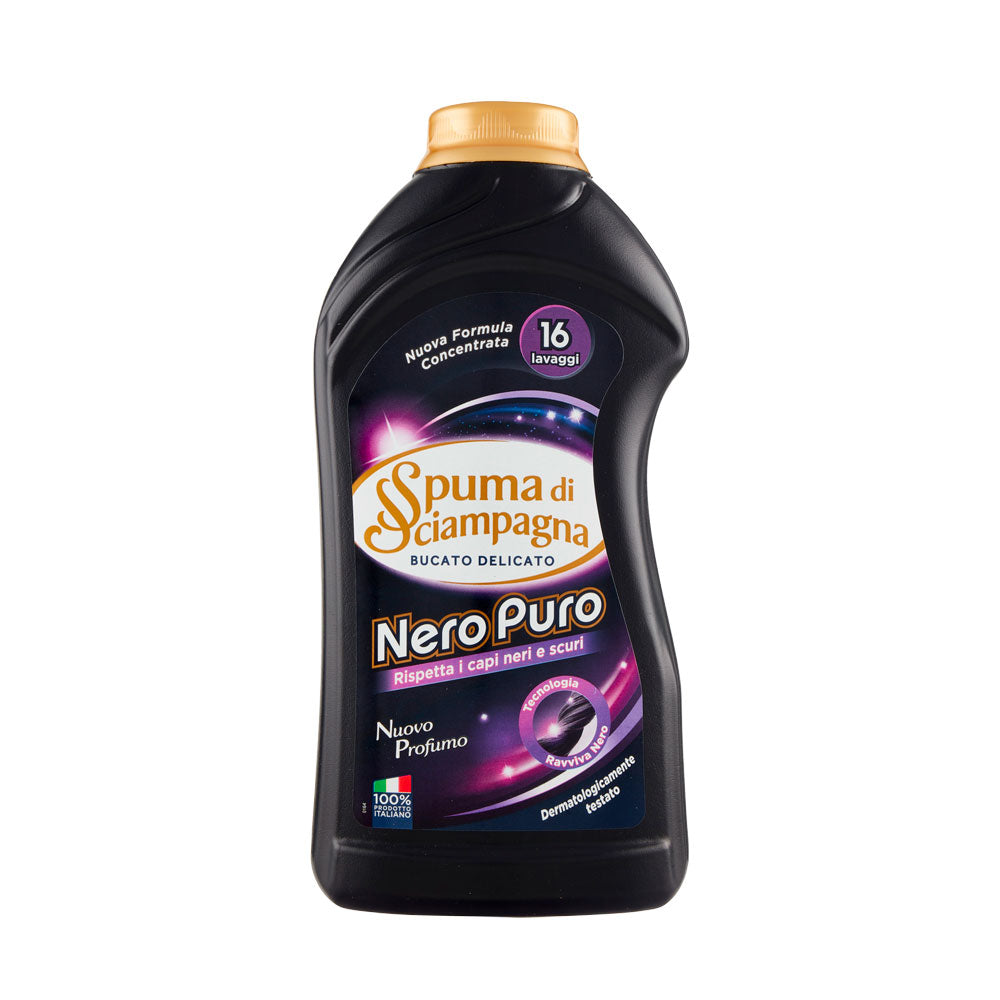 SPUMA DI SCIAMPAGNA - DETERSIVO LAVATRICE NERO PURO - 16 LAVAGGI