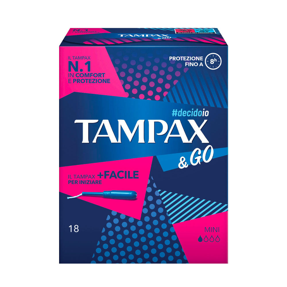 TAMPAX & GO - ASSORBENTI INTERNI DONNA MINI - 18 PZ