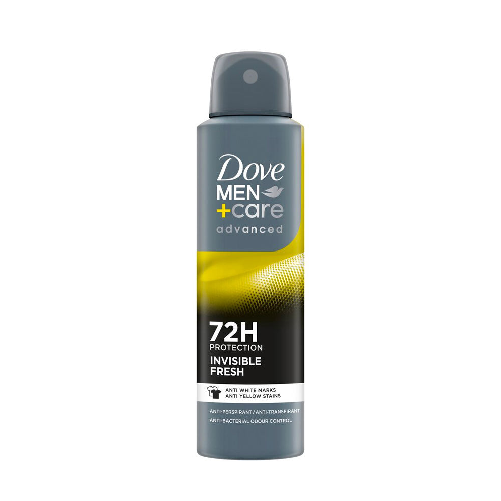 DOVE MEN + CARE ADVANCED DEODORANTE SPRAY 72h INVISIBLE FRSH 150ml