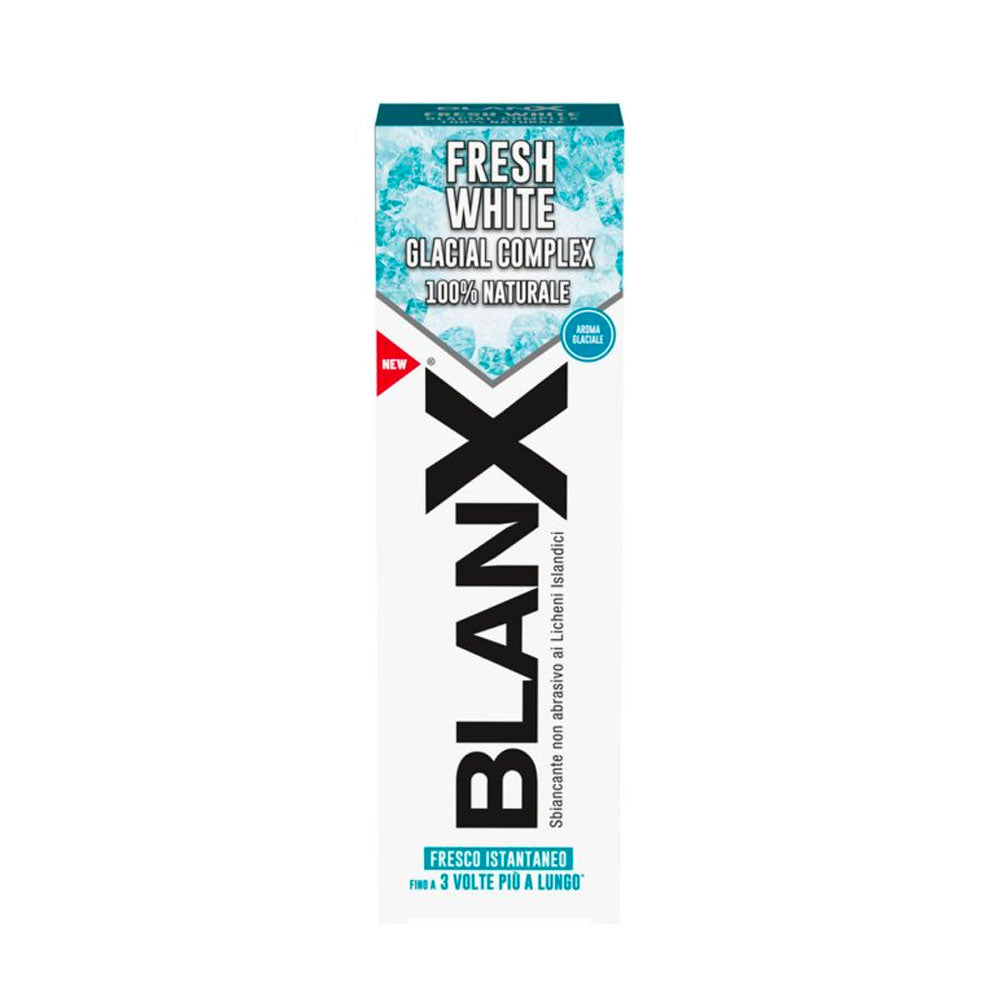 BLANX - FRESH WHITE DENTIFRICIO ADULTI 100% NATURALE GLACIAL COMPLEX 75ml