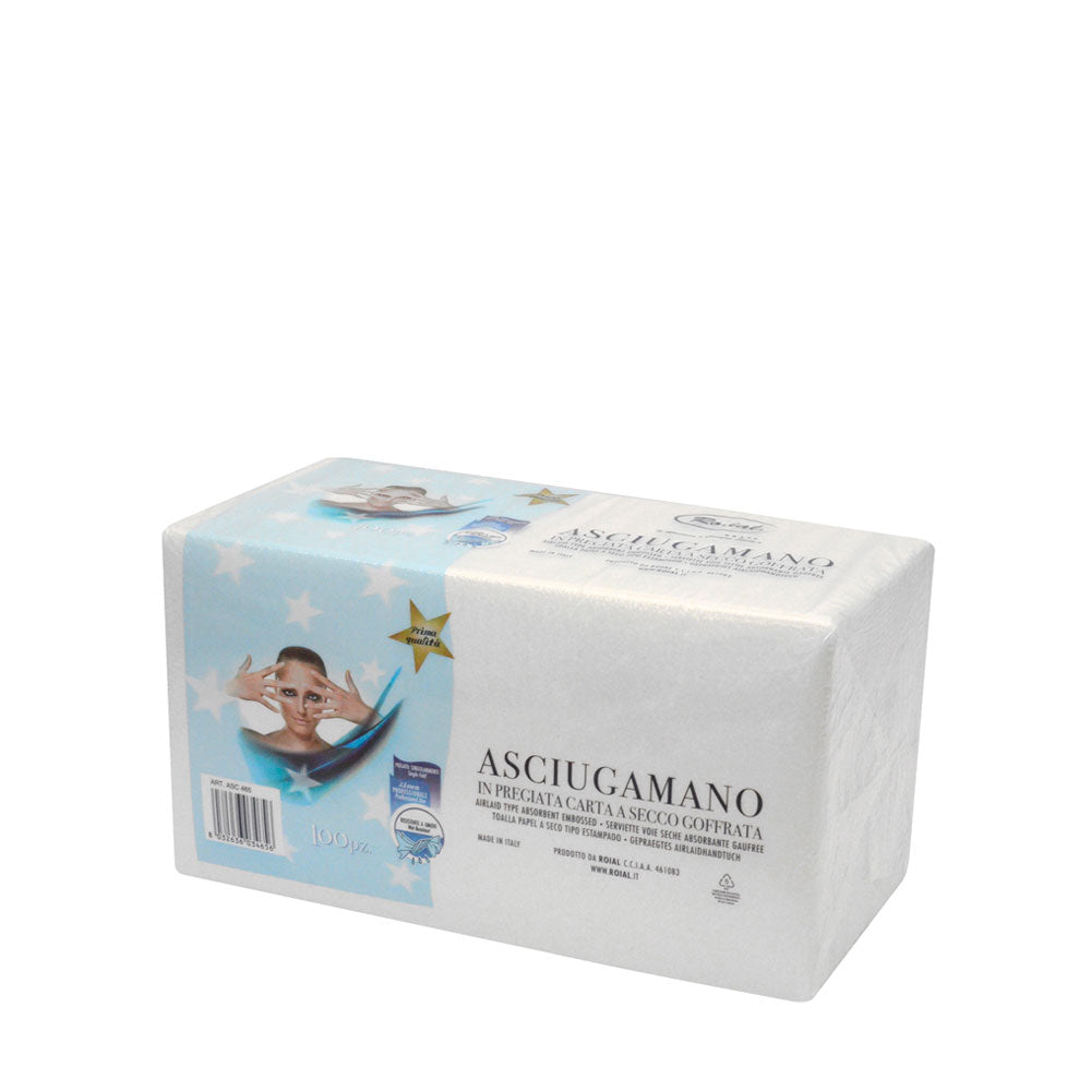 ROIAL - ASCIUGAMANI IN CARTA A SECCO GOFFRATA 35X67CM - 50PZ