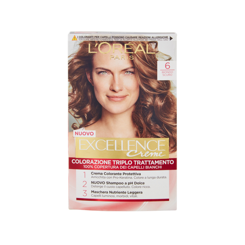 L'OREAL PARIS EXCELLENCE INTENSE TINTA PER CAPELLI - 6 BIONDO SCURO