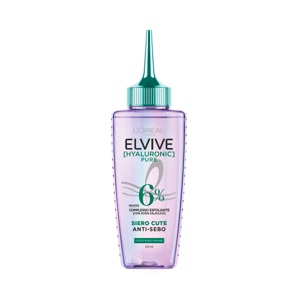 L’ORÉAL PARIS ELVIVE HYALURONIC PURE SIERO CUTE ANTI SEBO CUTE E RADICI GRASSE 102 ML