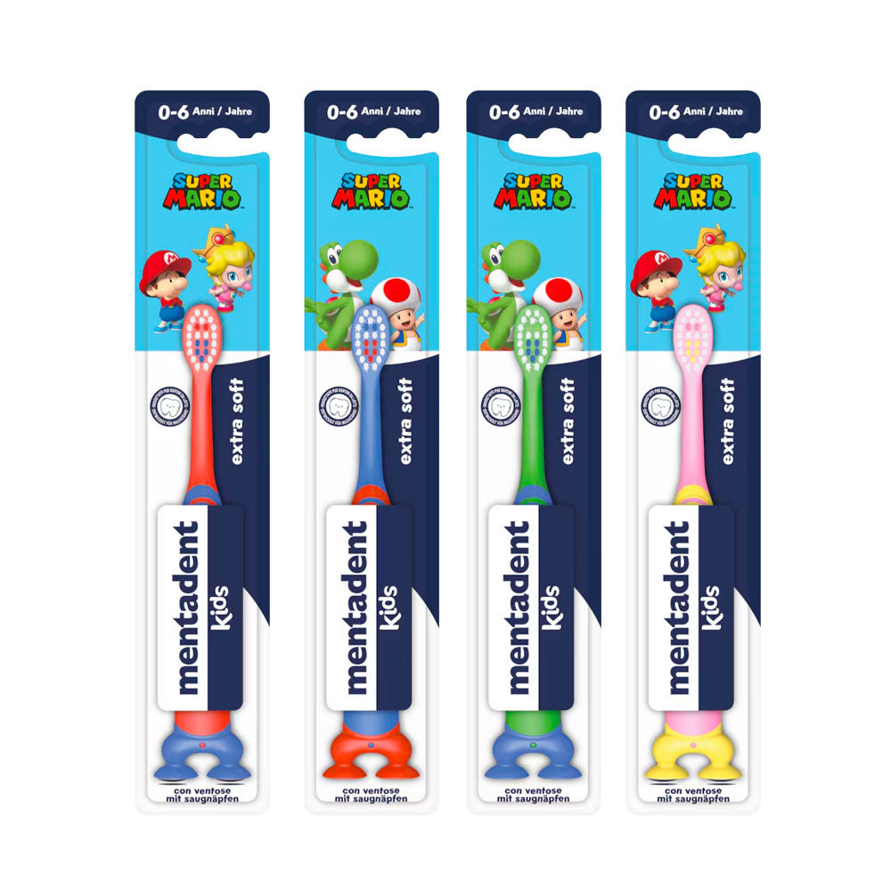 MENTADENT - SPAZZOLINO MANUALE KIDS 0-6 ANNI EXTRA SOFT ASSORTITI