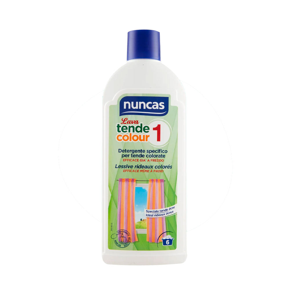 NUNCAS - LAVA TENDE COLOUR 1 DETERGENTE SPECIFICO TENDE COLORATE - 500ML