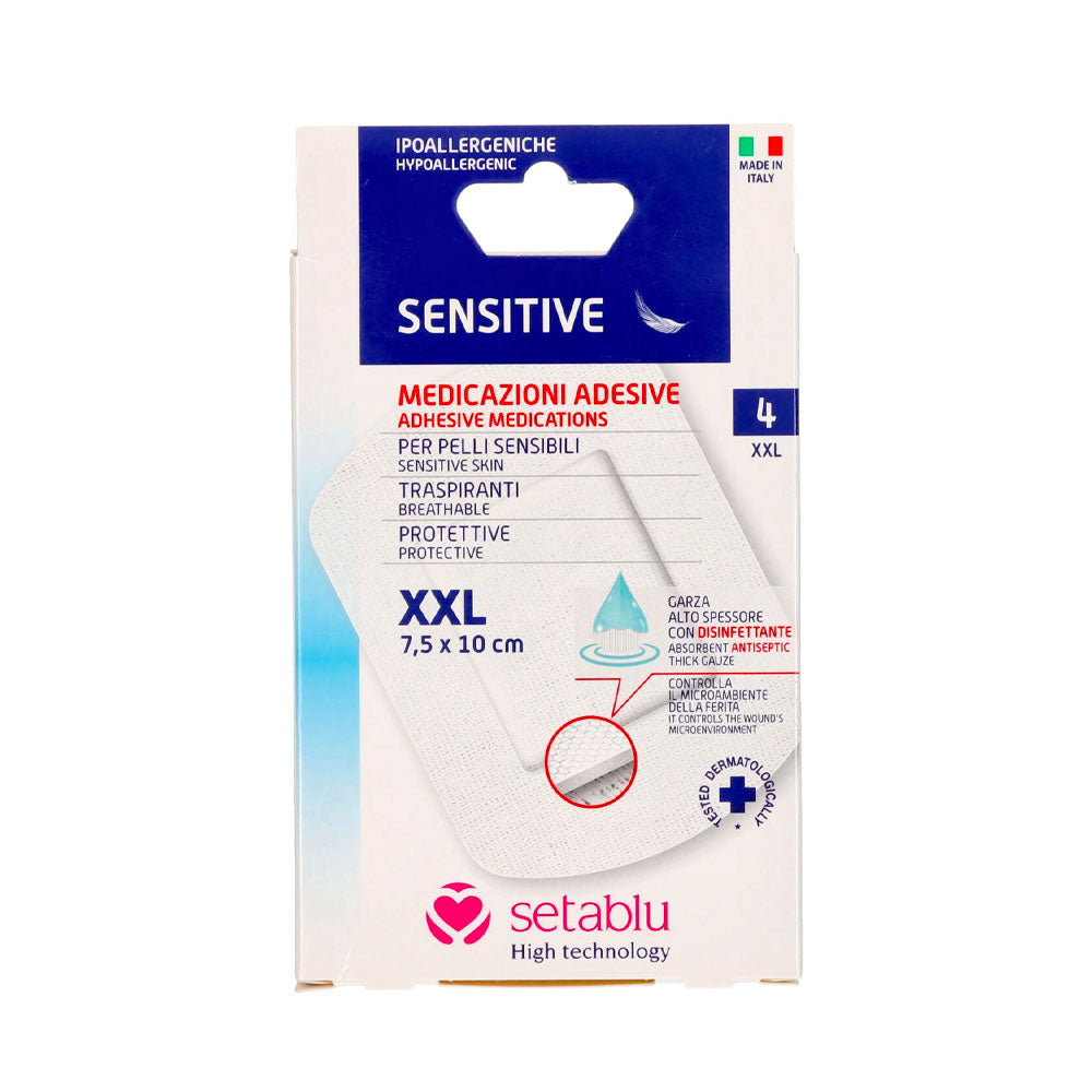 SETABLU - MEDICAZIONI ADESIVE PELLI SENSIBILI - 4 PEZZI