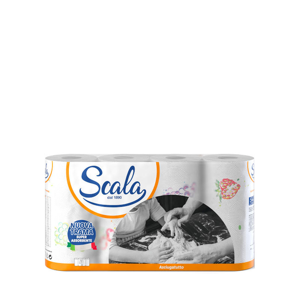 SCALA - ROTOLO ASCIUGATUTTO CARTA CUCINA - 4 PZ