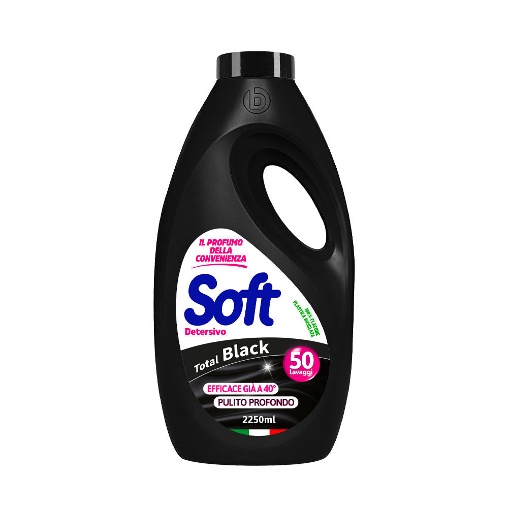 SOFT - DETERSIVO LIQUIDO LAVATRICE TOTAL BLACK - 50 LAVAGGI